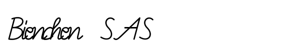 Bienchen SAS font preview